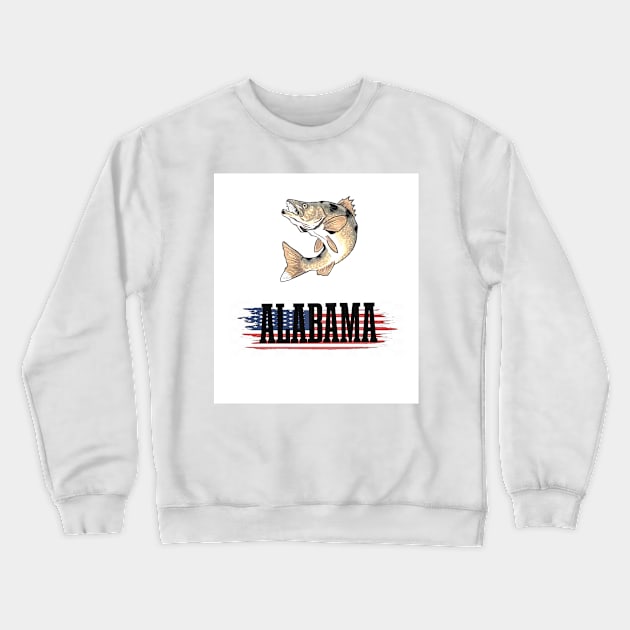 Alabama USA state Crewneck Sweatshirt by Mishka Barbie